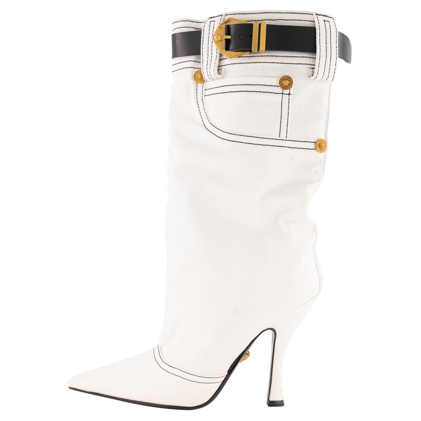 Versace Medusa Denim Boot - Dream Closet by Sira Pevida