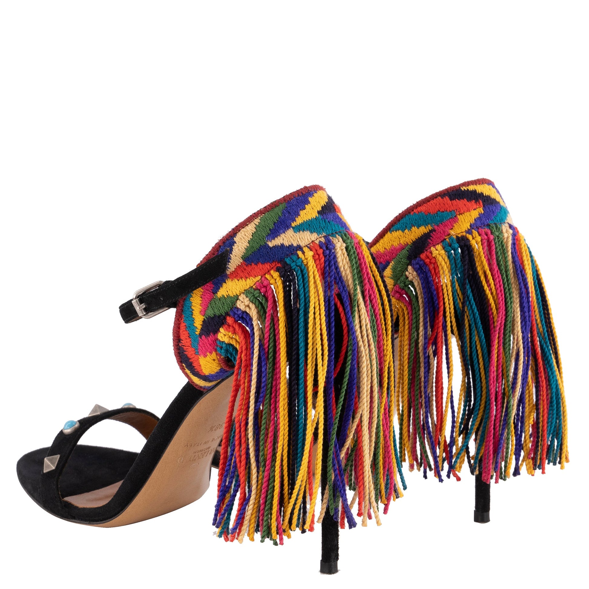 Valentino Rockstud Rolling Multicolor Fringe - Dream Closet by Sira Pevida