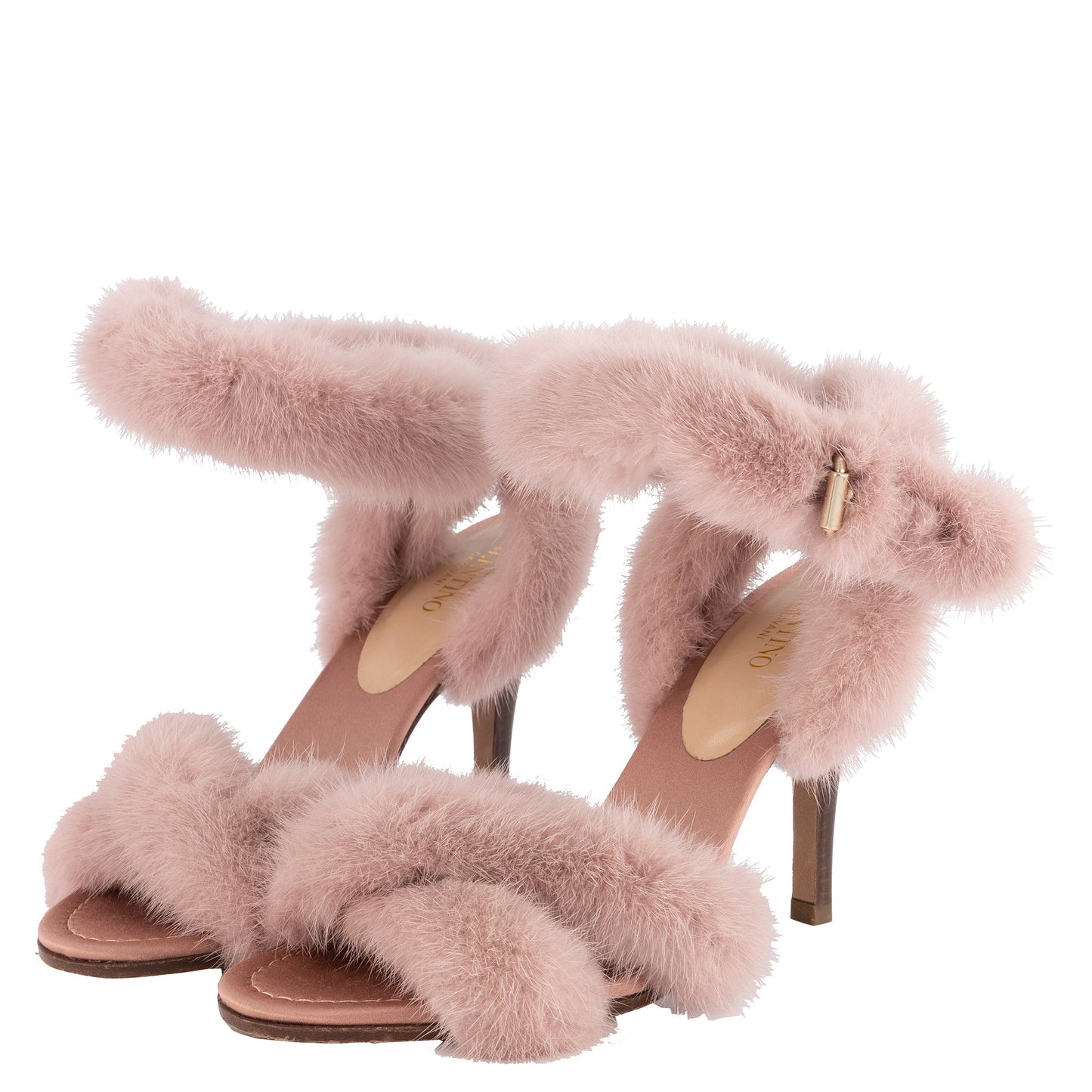 Valentino Mink Fur Ankle Strap - Dream Closet by Sira Pevida