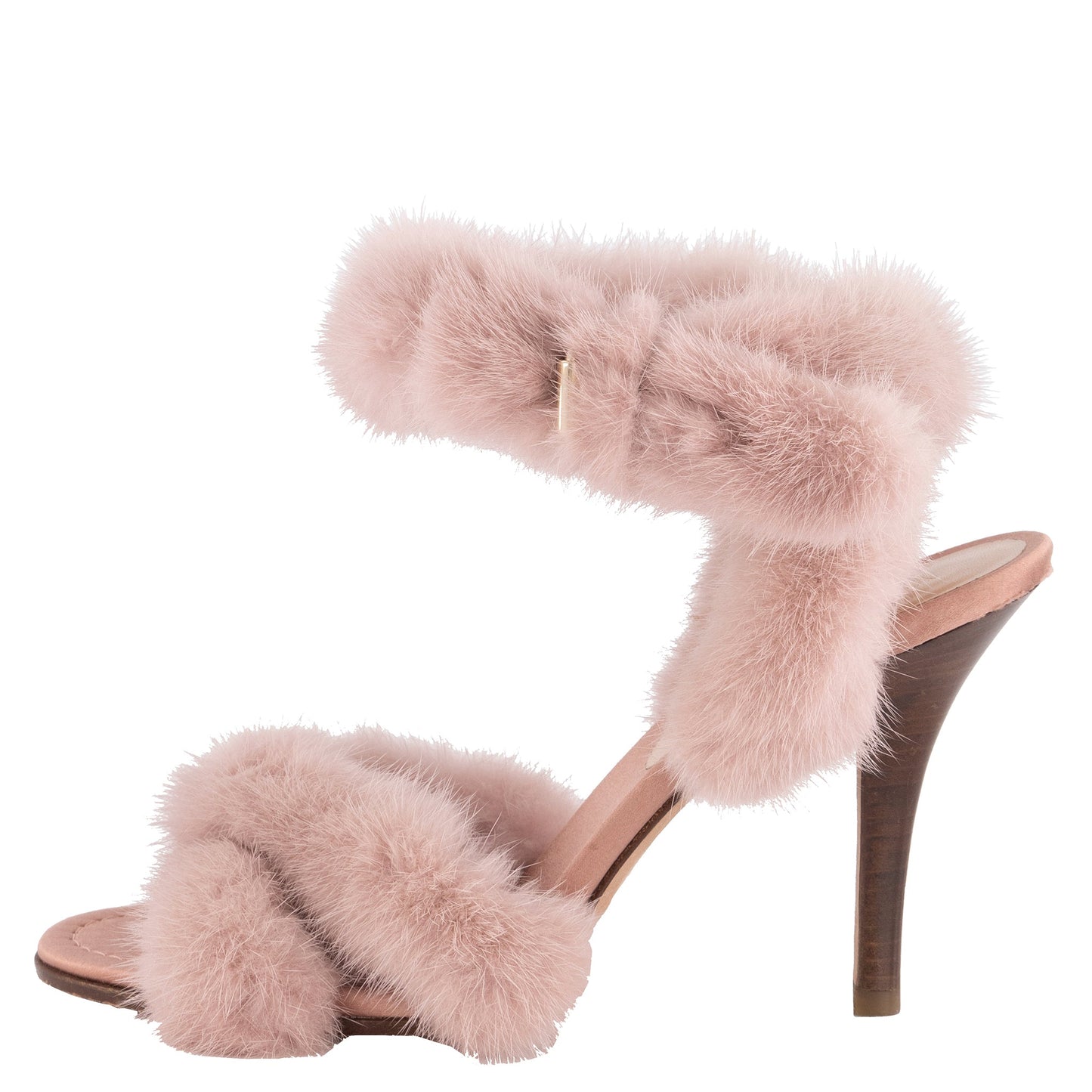 Valentino Mink Fur Ankle Strap - Dream Closet by Sira Pevida