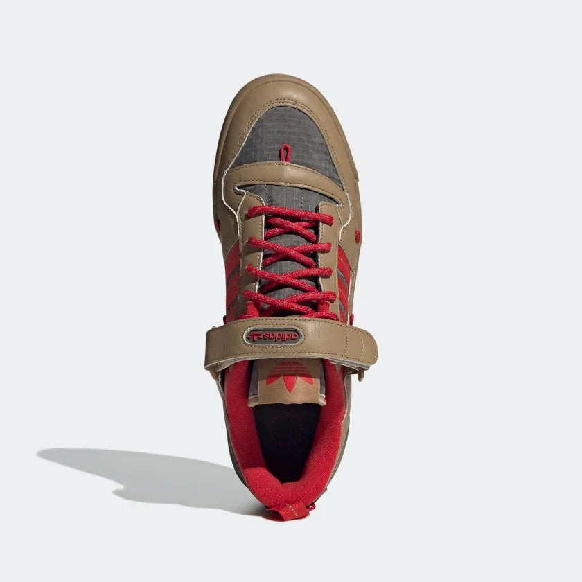 Adidas Forum 84 Camp Low Cardboard / Scarlet / Utility Grey