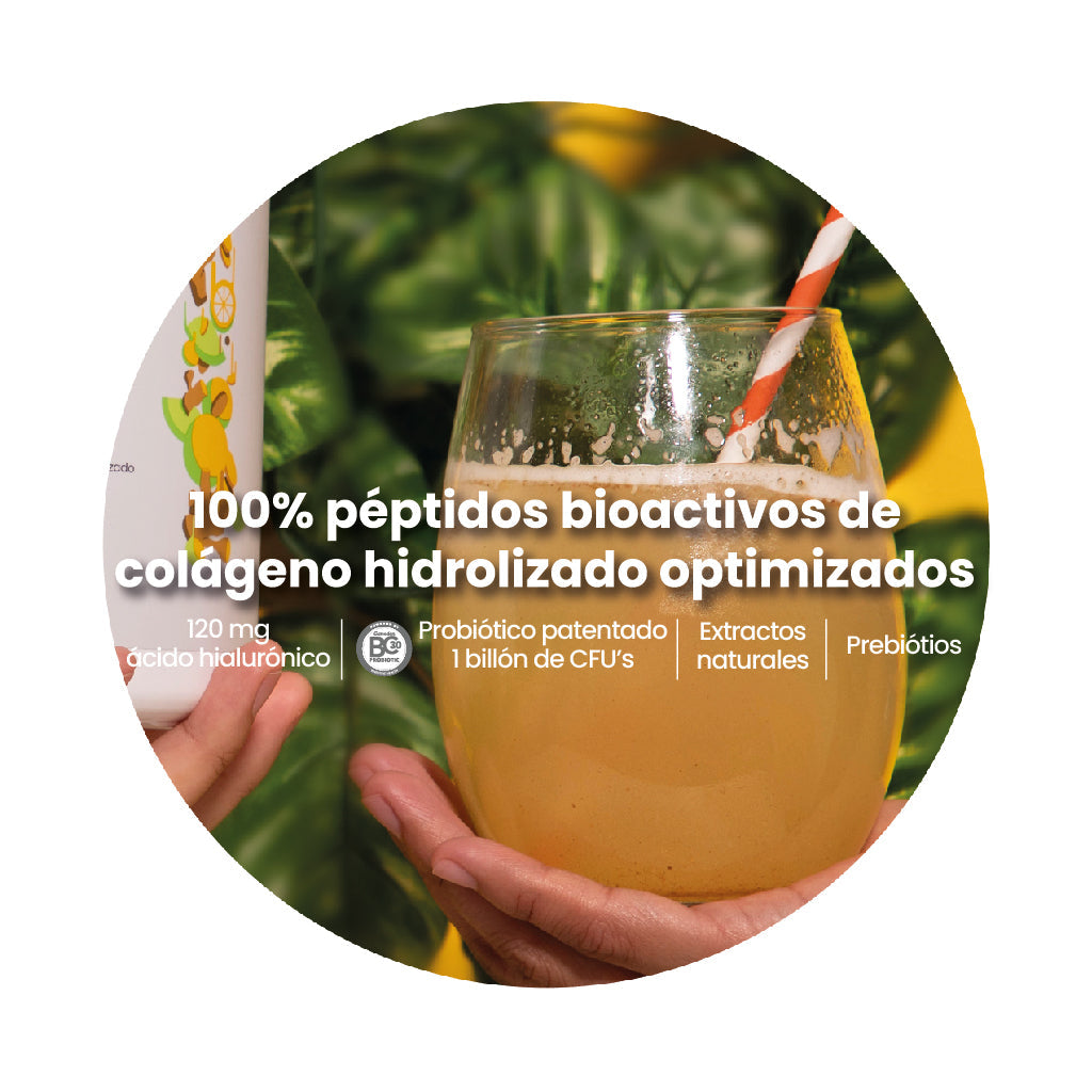 lemon ginger péptidos bioactivos de colágeno hidrolizado beauty collagen